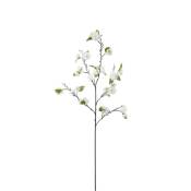 Tige de fleurs de cerisier artificielles blanches H90