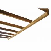 Toit Couv'Terrasse® en bois 3x2 m - Sans toit polycarbonate