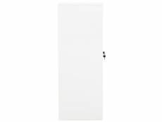 Vidaxl armoire de bureau blanc 90x40x105 cm acier
