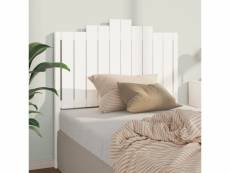 Vidaxl tête de lit blanc 106x4x110 cm bois massif de pin