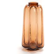 Amadeus - Vase Fleur 25 cm ambre - Marron