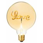 Ampoule led E27 Filament 2W Globe Love - silamp
