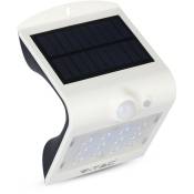 Appliques solaires blanches - IP65 - 1.5W - 220 Lumens