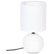 Atmosphera - Lampe à Poser Céramique Boule 25cm Blanc