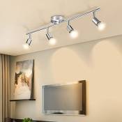 Bojim Plafonnier LED 4 Spots Orientables, 4 X 6W Ampoule