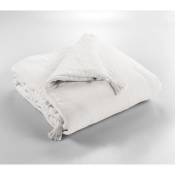 Bout de lit gaze de coton 90 x 220 cm Chantilly Blanc