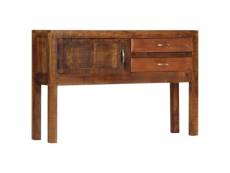 Buffet bahut armoire console meuble de rangement 118 cm bois de manguier massif helloshop26 4402275