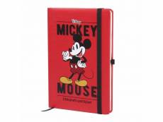 Carnet de notes mickey mouse rouge a5