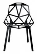 Chaise empilable Chair one / Métal - Magis noir en métal