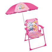 Cijep - Chaise pliante avec parasol Pat'Patrouille