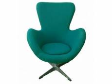 Cocoon - fauteuil en tissu turquoise