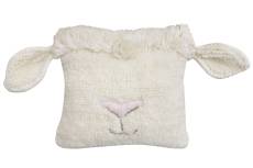 Coussin carré en laine mouton (35 x 35 cm)