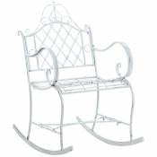 Decoshop26 Chaise fauteuil à bascule rocking chair