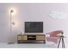Detroit - meuble tv industriel 160 cm avec rangements