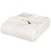 Drap de lit coloris blanc ivoire en polyester - Longueur