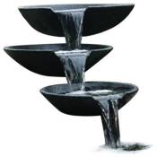 Fontaine à cascade de jardin coquille avec pompe 35/45/55 cm Ubbink Noir