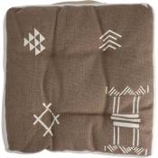 Home Styling - Coussin de chaise, housse en coton, motif ethnique, 40 x 40 x 6 cm