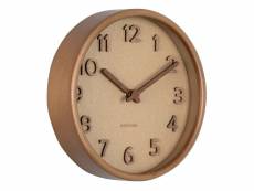 Horloge ronde en bois pure grain 22 cm