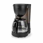 Machine à café Capacité maximale 1.25L 10 Tasses - Noir - Nedis