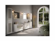 Meuble salle de bain+miroir+vasque chic 60-80-100 cm en plusieurs couleurs - couleur: blanc - largeur: 60 cm Azura-44613_19533