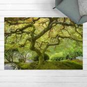 Micasia - Tapis en vinyle - Green Japanese Garden - Paysage 2:3 Dimension HxL: 60cm x 90cm