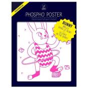 OMY - Poster phosphorescent 30 x 40 cm Bunny