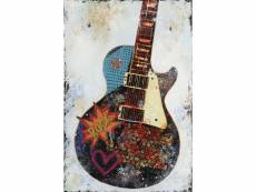 Peinture sur toile multicolore guitare - rock 80582128
