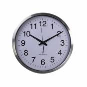 Perel Perel Horloge murale 50 cm Blanc et argenté
