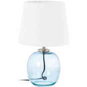 Retro - Lampe en verre Bleu 36 cm