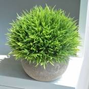RHAFAYRE Mini Plantes Artificielles Topiaire Plastique Arbustes Maison Décorations pour Salle de Bain