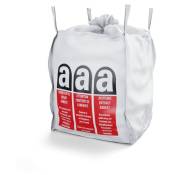 Sac big bag 1000kg Amiante 900x900x1050 - BBNE115PEA - Noir