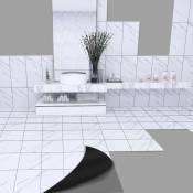 Salle de bain cuisine pvc auto-adhésif carrelage autocollant salle de bain étanche papier peint salon marbre fond papier peint carrelage salle de