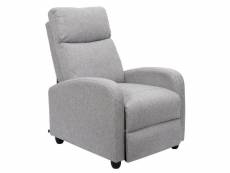 Sofen - fauteuil de relaxation matelassé gris clair