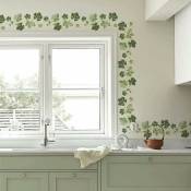 Stickers muraux feuilles de vigne (1,7 m) i autocollant sticker mural plantes vertes lierre i Déco pour salon chambre cuisine salle de bain couloir