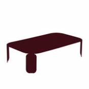 Table basse Bebop / 120 x 70 x H 29 cm - Fermob rouge en métal