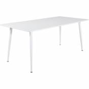 Table de repas en mdf Polar 180 x 90 cm - Blanc