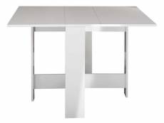 Table pliante L. max 103 cm SISHUI coloris blanc