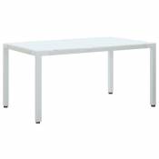 Uco UCO Table de jardin Blanc 150x90x75 cm Résine