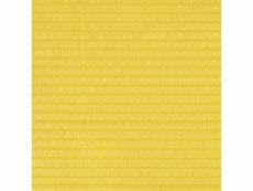 Vidaxl écran de balcon jaune 75x600 cm pehd