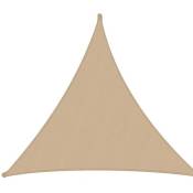 Voile d'ombrage triangulaire sable cm500x500x500