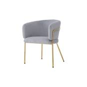 Yozhiqu - Chaise rembourrée (1 pièce), chaise de salle à manger, fauteuil, chaise de salon, duvet imitation lapin