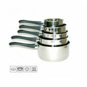 A.K TRADING Casserole INOX X 5 LOT Induction PP Code