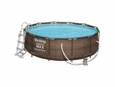 Bestway piscine tubulaire steel promax deluxe ronde 366cm - piscines & spas > piscines