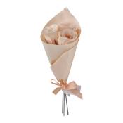 Bouquet de roses de savon nude - Parfum Rose