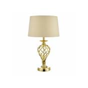 Dar Lighting - Lampe de table Iffley Or poli 1 ampoule 62cm - Or