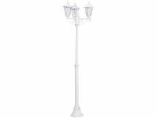 Eglo laterna 5 - lampadaire extérieur à 3 ampoules blanc ip44, e27