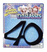 Forum Novelties-40 Birthday Glasses Lunettes, X68032,