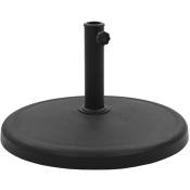 Furniture Limited - Socle rond de parasol Polyrésine 19 kg Noir