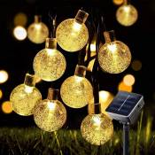 Guirlande lumineuse solaire 100 LED avec 8 modes d'éclairage
