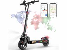 Hitway trottinette électrique pliable 10 pouces 800w batterie 13ah avec écran lcd scooter pliable, app control,ultra portable